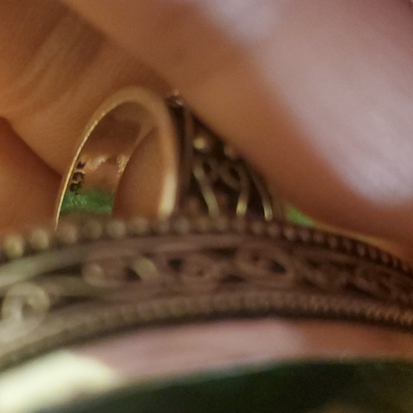 New Oversized Chrome Diopside 925 Silver Statement Ring. - Picture 12 of 12